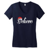 believe Women's V-Neck T-Shirt
