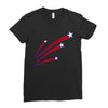 stars and stripes Ladies Fitted T-Shirt