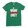 wine diet challenge accepted Ladies Fitted T-Shirt