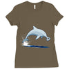 bottle opener nose Ladies Fitted T-Shirt