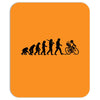 evolution of a cyclist mens black or blue cycling t shirt bike Mousepad
