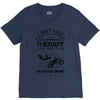 I Don't Need Therapy Just to Go Mountain Biking V-Neck Tee