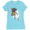 frozen banana Ladies Fitted T-Shirt