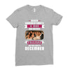 Never Underestimate A Man Who Watches Friends And Was Born in December Ladies Fitted T-Shirt