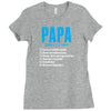 Papa Noun Definition Ladies Fitted T-Shirt
