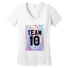 Holographic Team 10 Women's V-Neck T-Shirt