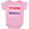 this was a trump shirt but hillary deleted it Baby Onesie