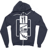 v2 eat sleep scuba dive Zipper Hoodie
