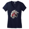 lycanroc (midnight) Women's V-Neck T-Shirt