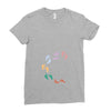 Baby Colorful Foot Ladies Fitted T-Shirt