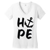 hope anchor Women's V-Neck T-Shirt