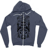 aztec design totem Zipper Hoodie
