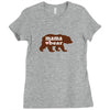 Mama love bear Ladies Fitted T-Shirt