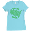 going green Ladies Fitted T-Shirt