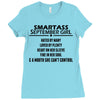 Smartass September Girl Ladies Fitted T-Shirt