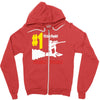 double trouble rocket ride Zipper Hoodie