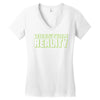 question reality Women's V-Neck T-Shirt