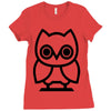 owl Ladies Fitted T-Shirt