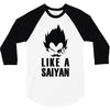 like a saiyan 3/4 Sleeve Shirt