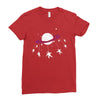 Saturn Swing Ladies Fitted T-Shirt