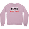 hides the blood stains Crewneck Sweatshirt