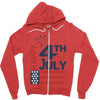 happy 4th of july Zipper Hoodie