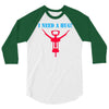 i need a hug 3/4 Sleeve Shirt