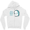 boo sheet Zipper Hoodie