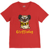gryffindog pug V-Neck Tee