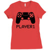 player stick Ladies Fitted T-Shirt