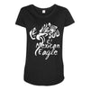 mexican eagle Maternity Scoop Neck T-shirt