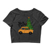 merry christmas car Crop Top