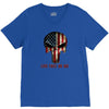 skull us flag live free or die V-Neck Tee