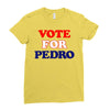 Vote For Pedro Ladies Fitted T-Shirt