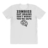 Zombies Eat Brains Dont Worry You Are Safe All Over Women's T-shirt