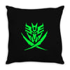 autobot and decepticon symbols Throw Pillow