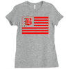 b red Ladies Fitted T-Shirt