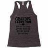 I Love You Grandpa Racerback Tank