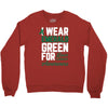 i wear emerald green for liver cancer awareness Crewneck Sweatshirt