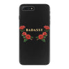 badassy with roses iPhone 7 Plus Case
