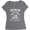 i love the world i will never stop exploring Women's Triblend Scoop T-shirt