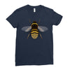 realistic bee Ladies Fitted T-Shirt