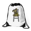 plush bunny Drawstring Bags