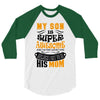 My Son Is Super Awesome His Mom 3/4 Sleeve Shirt