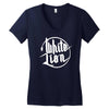 white lion Women's V-Neck T-Shirt