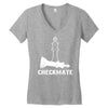 CheckMate, Chess Pawn,Chess Lover Women's V-Neck T-Shirt