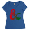 dungeons dragons logo Women's Triblend Scoop T-shirt