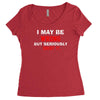 i may be wrong Women's Triblend Scoop T-shirt