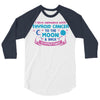 I Love Someone with Thyroid Cancer to The Moon and Back to Infinity 3/4 Sleeve Shirt