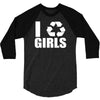 i recycle girls  funny 3/4 Sleeve Shirt